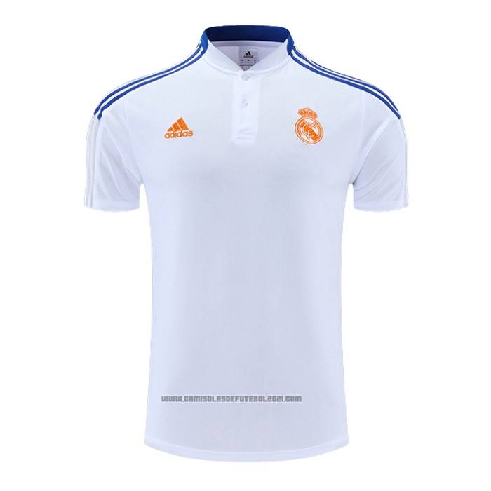 Camisola Polo del Real Madrid 2022-2023 Branco Y Azul